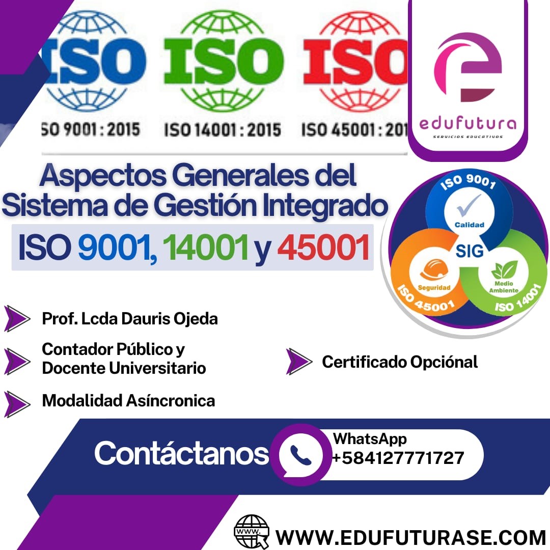 Aspectos Generales del Sistema de Gestión Integrado ISO 9001, 14001 y 45001